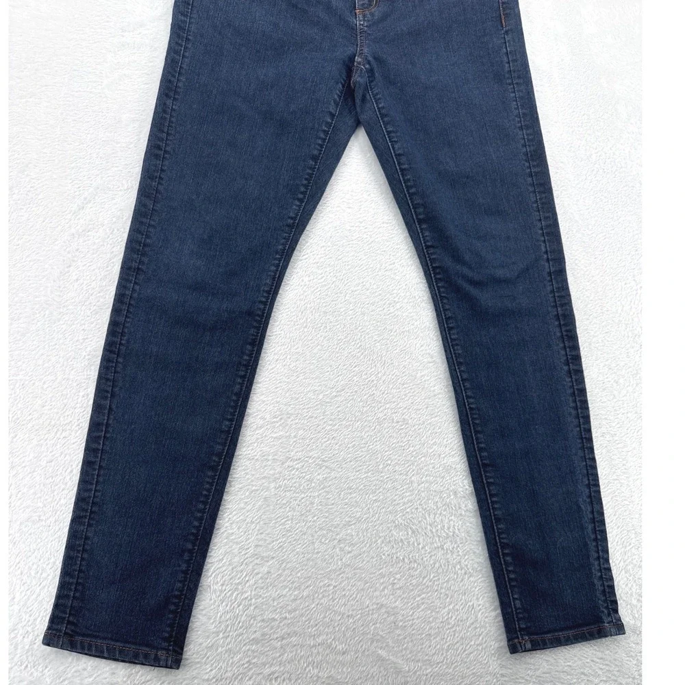 Loft Modern Skinny Jeans Womens Size 28 6 Dark Indigo Blue Denim Stretch